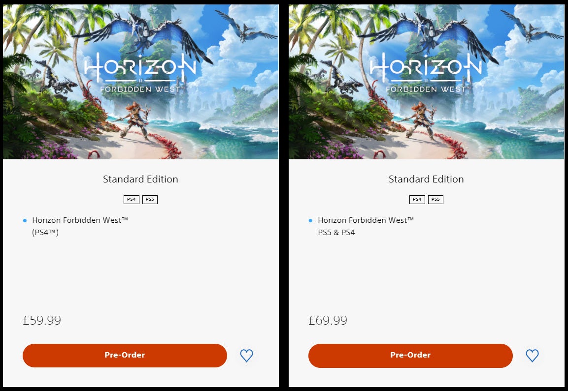Sony updates Horizon Forbidden West's store page, as fans say 